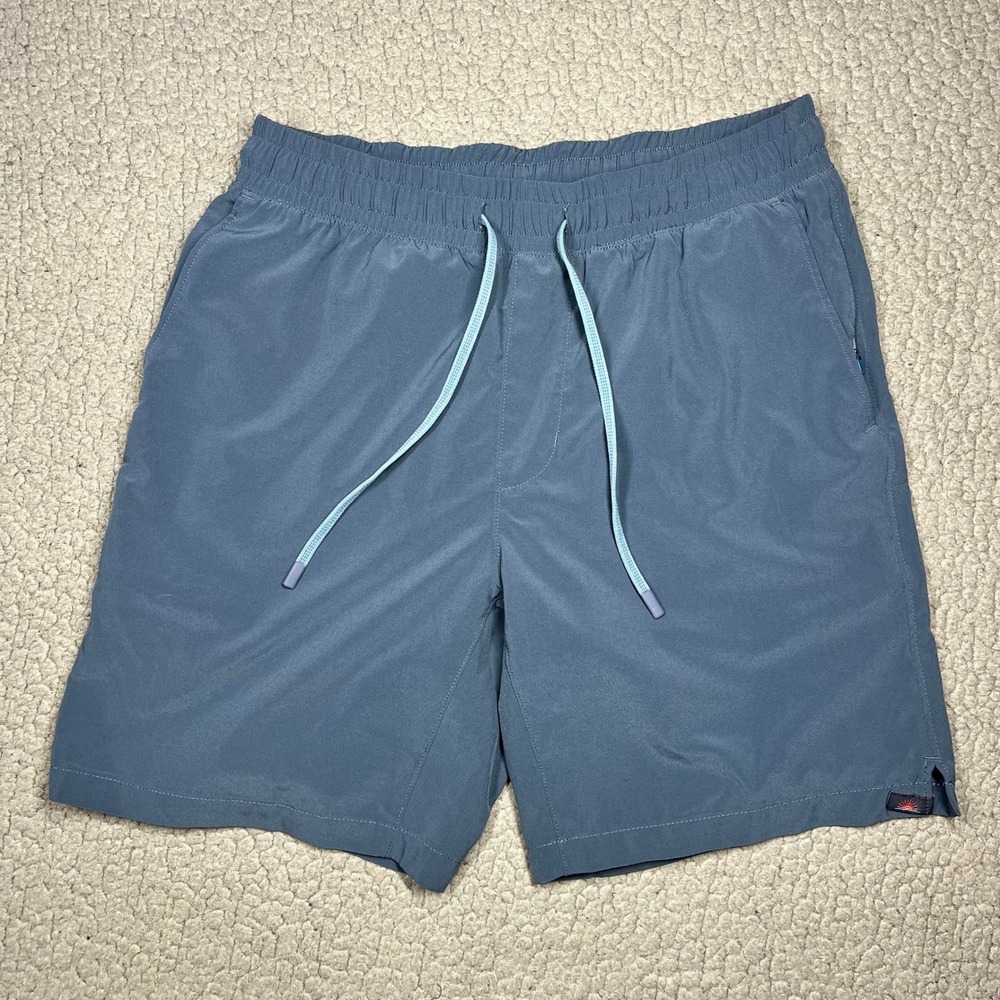 Faherty Shorelite Shorts Mens XS Lined Recycled Stretch Blue Gorpcore